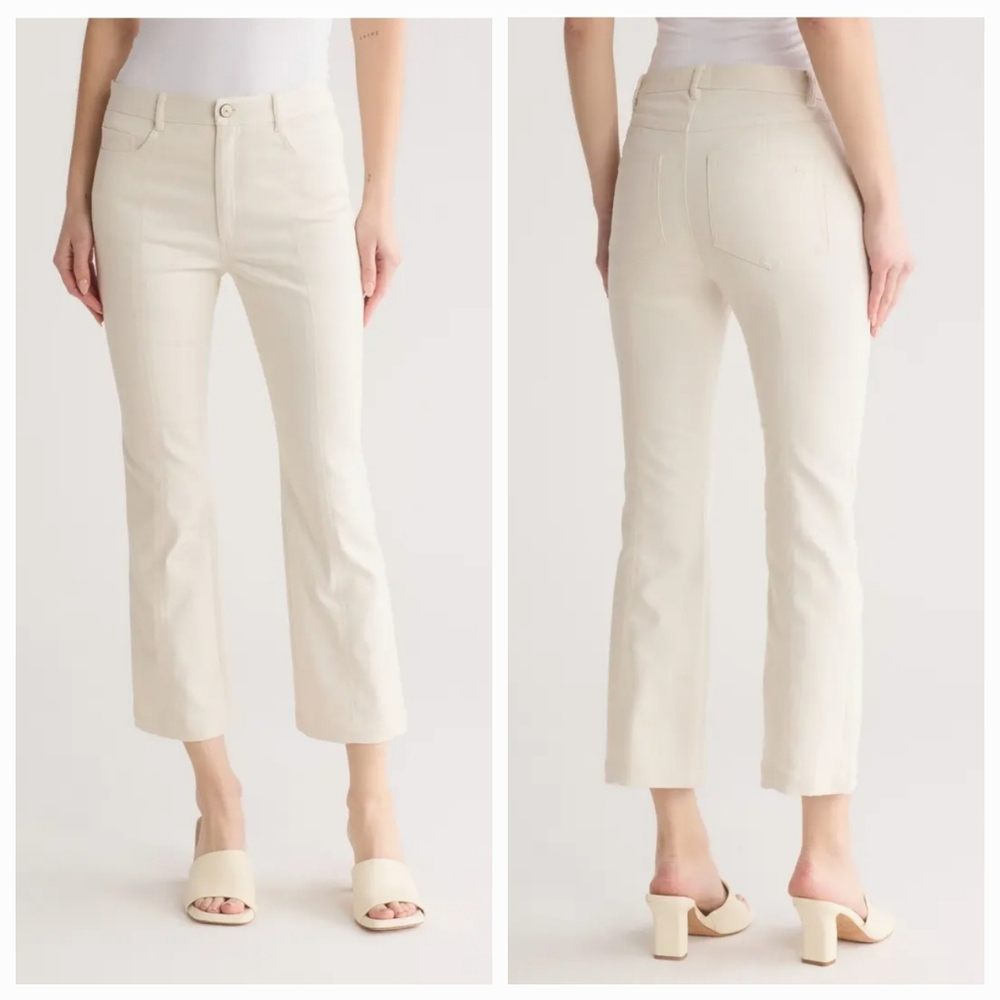 Cinq à Sept Shannon Wide Leg Pants, Alabaster, Women's Size 2 (NWT)